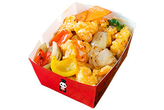 Camarones con vegetales
