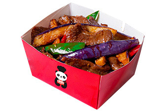 Carne con berenjena